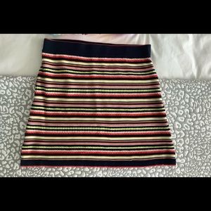 ZARA  Striped Knit Skirt M